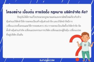 9 โครงสร้างเบื้องต้นจัดตั้งกฎหมายบริษัทจำกัดเป้าหมายรายได้?