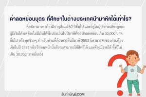 ค่าลดหย่อนบุตรที่ศึกษาในต่างประเทศนำมาหักได้เท่าไร 180 วัน?