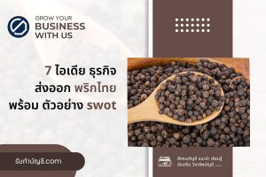 ลักษณะไอเดียธุรกิจส่งออกพริกไทยขาวสดป่นมี 1 เตรียมความพร้อม?