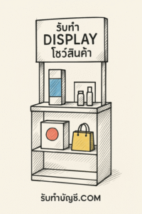 รับทํา Display โชว์สินค้าคุณภาพของความโดดเด่นบนประสบการณ์ของ